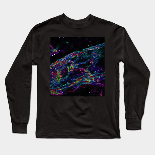 Black Panther Art - Glowing Edges 416 Long Sleeve T-Shirt by The Black Panther